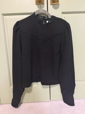 Aritzia Wilfred Delaney Blouse Black